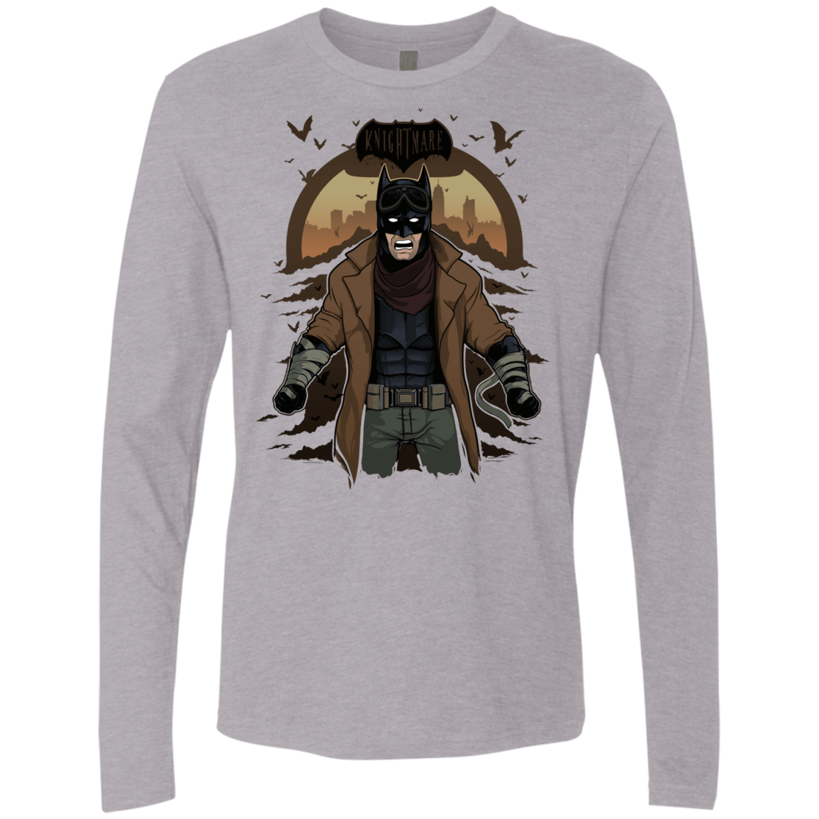 T-Shirts Heather Grey / Small Knightmare Men's Premium Long Sleeve