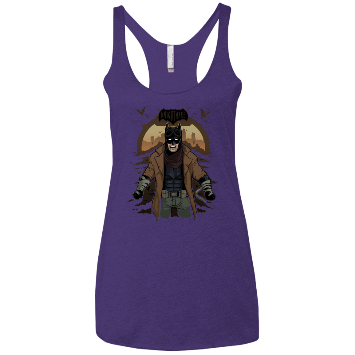 T-Shirts Purple Rush / X-Small Knightmare Women's Triblend Racerback Tank