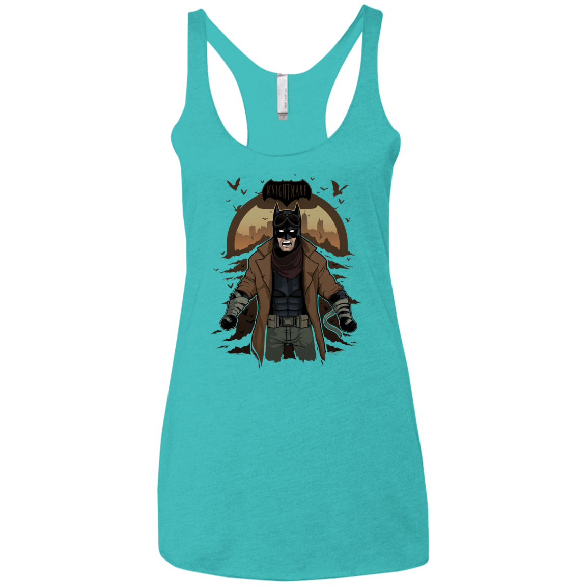 T-Shirts Tahiti Blue / X-Small Knightmare Women's Triblend Racerback Tank