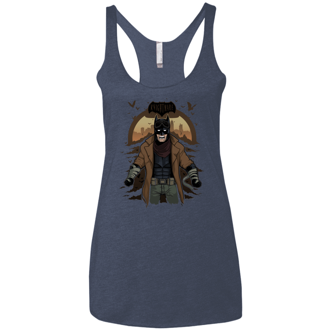 T-Shirts Vintage Navy / X-Small Knightmare Women's Triblend Racerback Tank