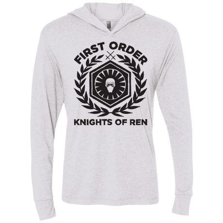 T-Shirts Heather White / X-Small Knights of Ren Triblend Long Sleeve Hoodie Tee