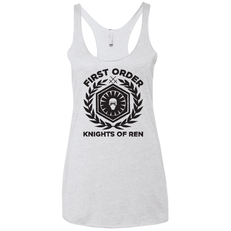 T-Shirts Heather White / X-Small Knights of Ren Women's Triblend Racerback Tank