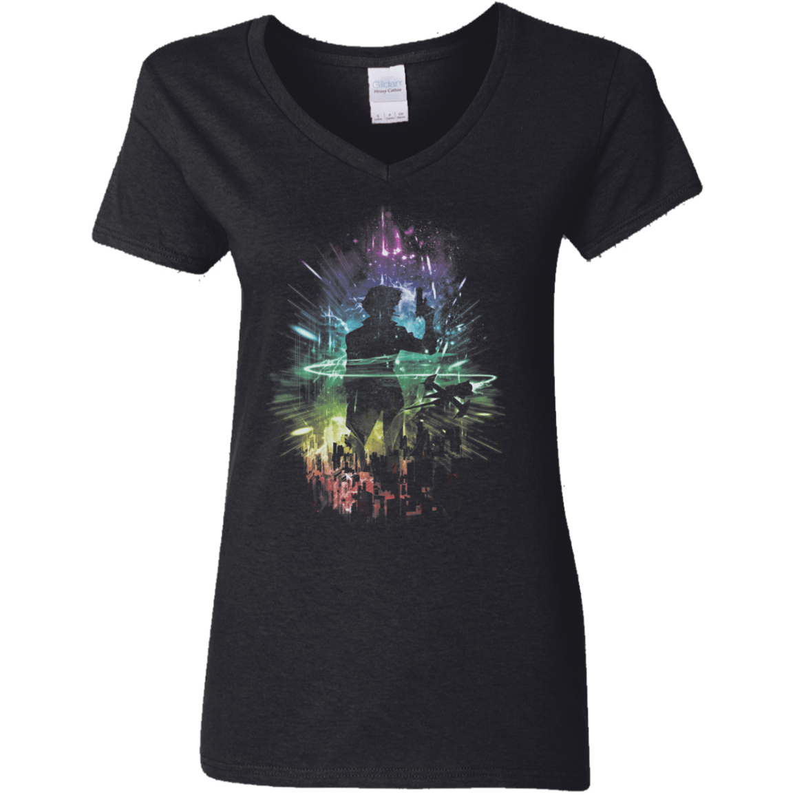 T-Shirts Black / S Knockin' on Heaven's Door Women's V-Neck T-Shirt