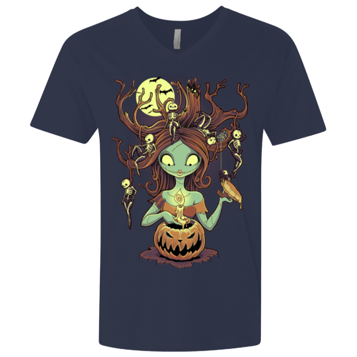 T-Shirts Midnight Navy / X-Small Knotty Nightmare Men's Premium V-Neck