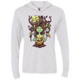 T-Shirts Heather White / X-Small Knotty Nightmare Triblend Long Sleeve Hoodie Tee