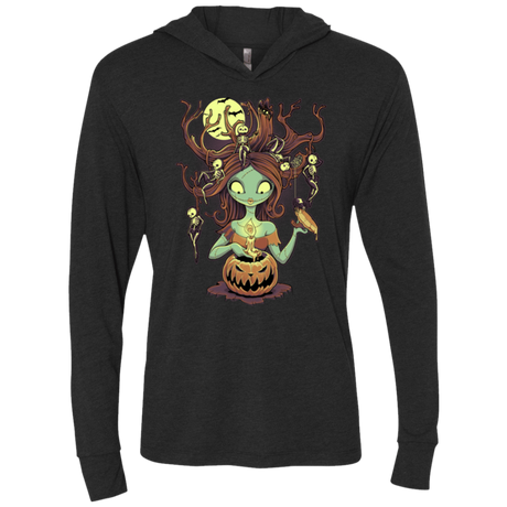 T-Shirts Vintage Black / X-Small Knotty Nightmare Triblend Long Sleeve Hoodie Tee