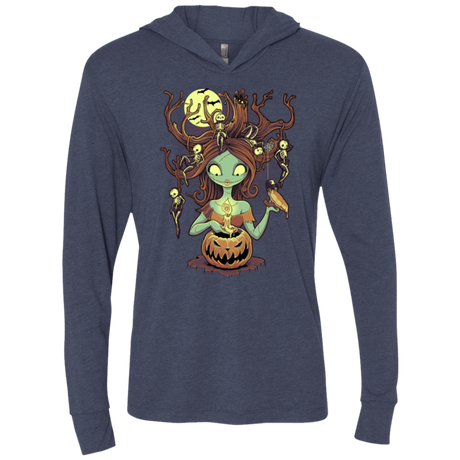 T-Shirts Vintage Navy / X-Small Knotty Nightmare Triblend Long Sleeve Hoodie Tee