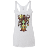 T-Shirts Heather White / X-Small Knotty Nightmare Women's Triblend Racerback Tank