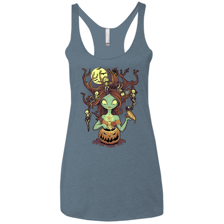 T-Shirts Indigo / X-Small Knotty Nightmare Women's Triblend Racerback Tank