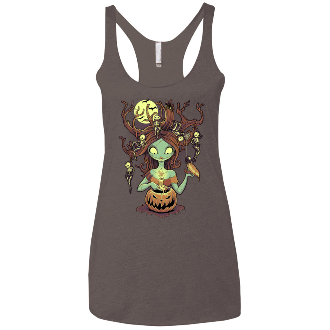 T-Shirts Macchiato / X-Small Knotty Nightmare Women's Triblend Racerback Tank