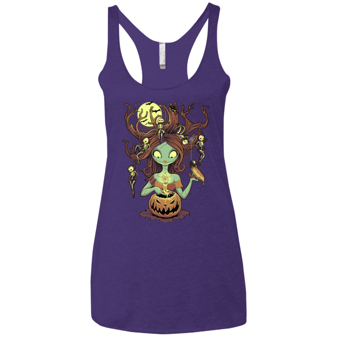 T-Shirts Purple / X-Small Knotty Nightmare Women's Triblend Racerback Tank