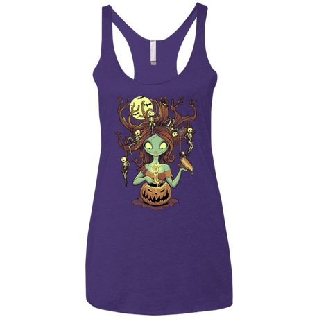 T-Shirts Purple / X-Small Knotty Nightmare Women's Triblend Racerback Tank