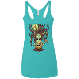 T-Shirts Tahiti Blue / X-Small Knotty Nightmare Women's Triblend Racerback Tank