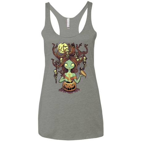 T-Shirts Venetian Grey / X-Small Knotty Nightmare Women's Triblend Racerback Tank