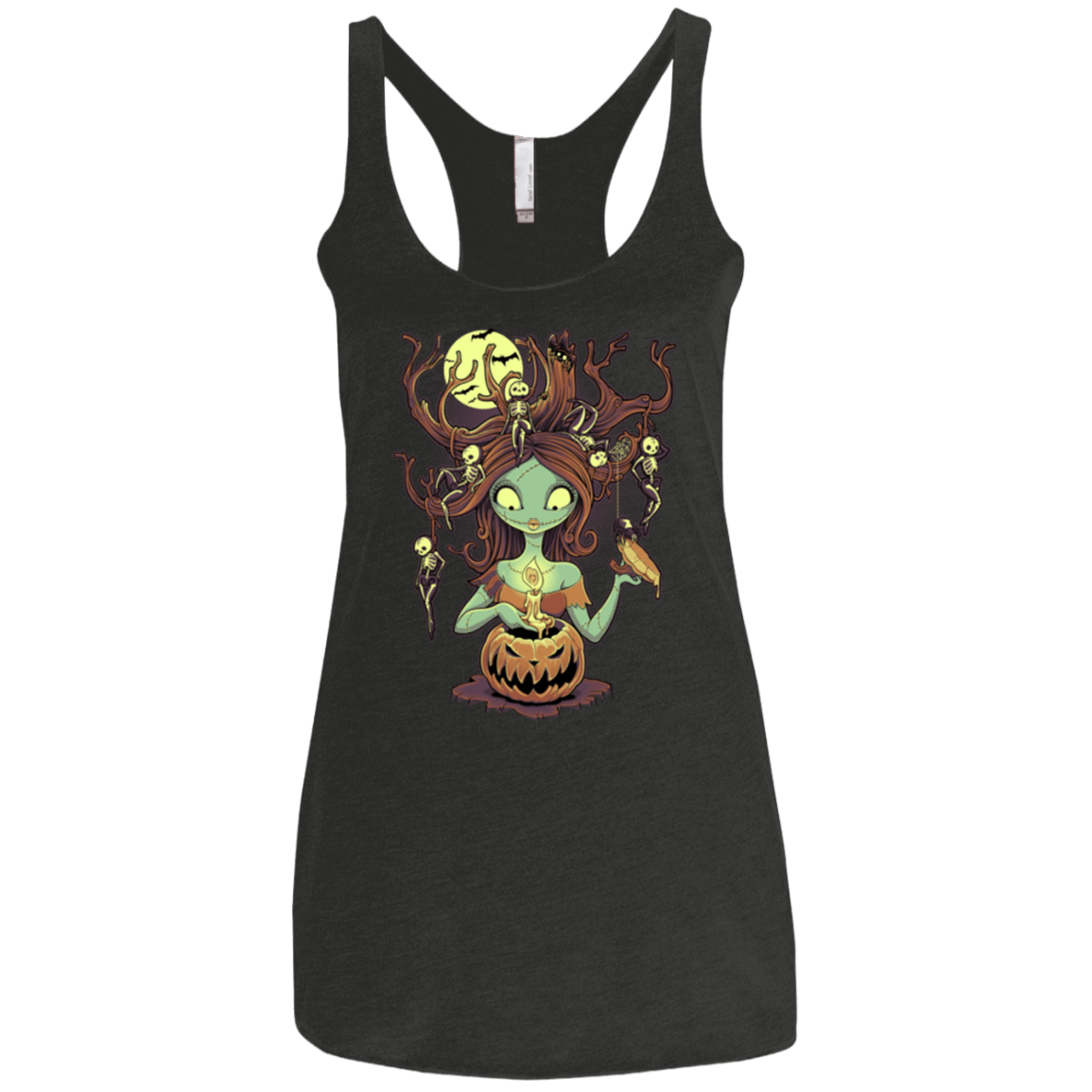 T-Shirts Vintage Black / X-Small Knotty Nightmare Women's Triblend Racerback Tank