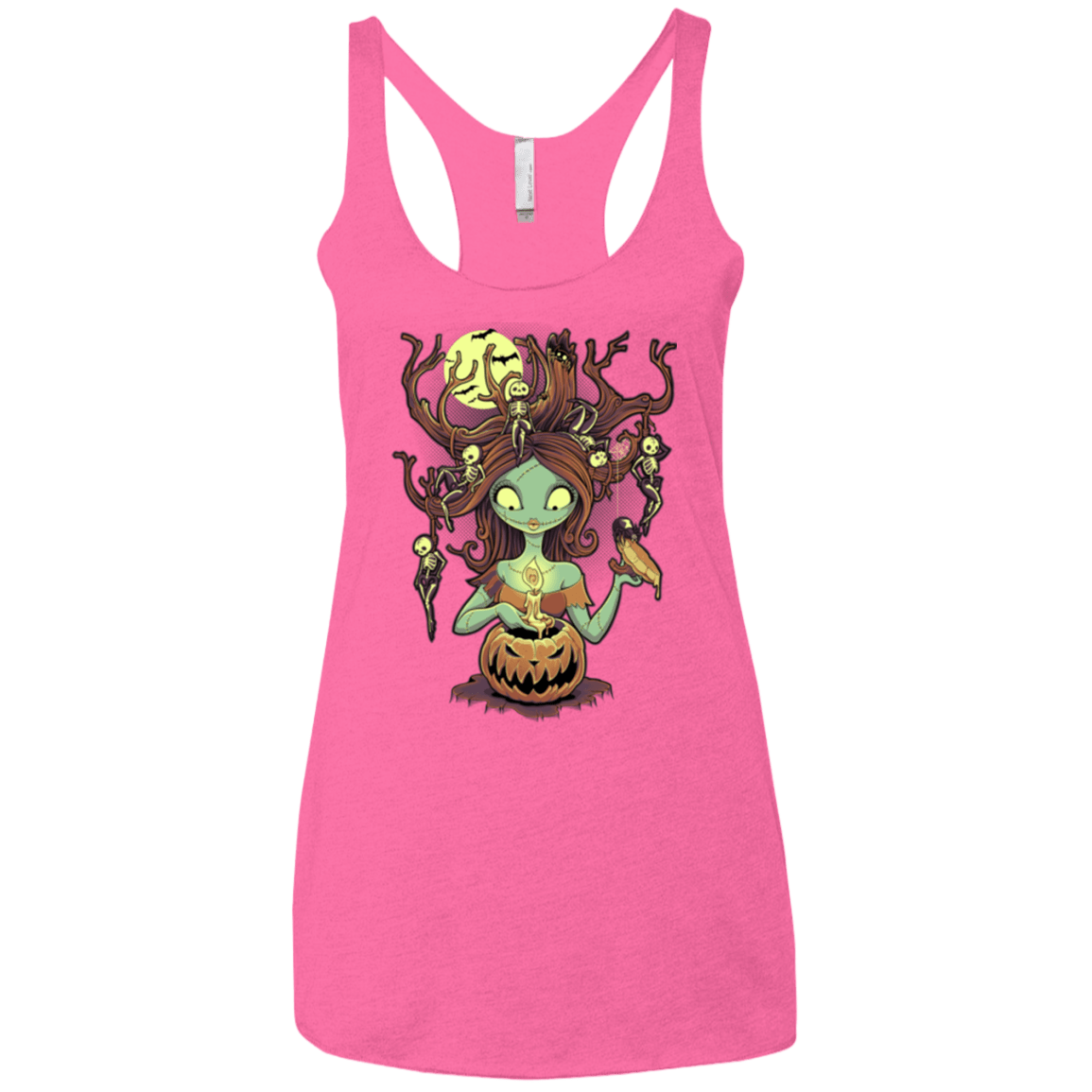T-Shirts Vintage Pink / X-Small Knotty Nightmare Women's Triblend Racerback Tank