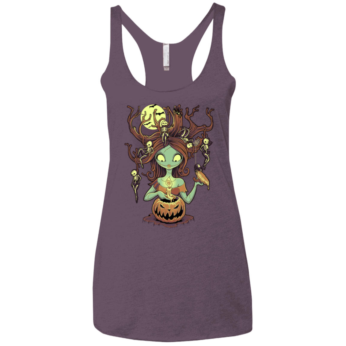 T-Shirts Vintage Purple / X-Small Knotty Nightmare Women's Triblend Racerback Tank