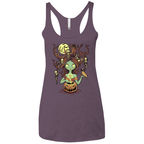 T-Shirts Vintage Purple / X-Small Knotty Nightmare Women's Triblend Racerback Tank