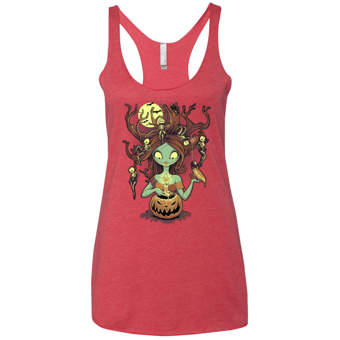 T-Shirts Vintage Red / X-Small Knotty Nightmare Women's Triblend Racerback Tank