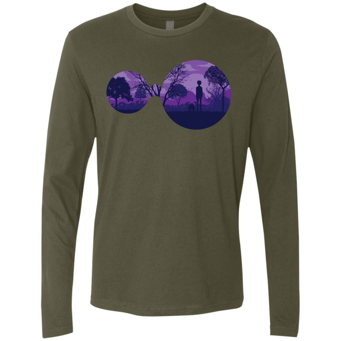 T-Shirts Military Green / S Knowledge Men's Premium Long Sleeve