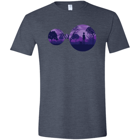 T-Shirts Heather Navy / S Knowledge Men's Semi-Fitted Softstyle