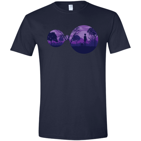 T-Shirts Navy / X-Small Knowledge Men's Semi-Fitted Softstyle