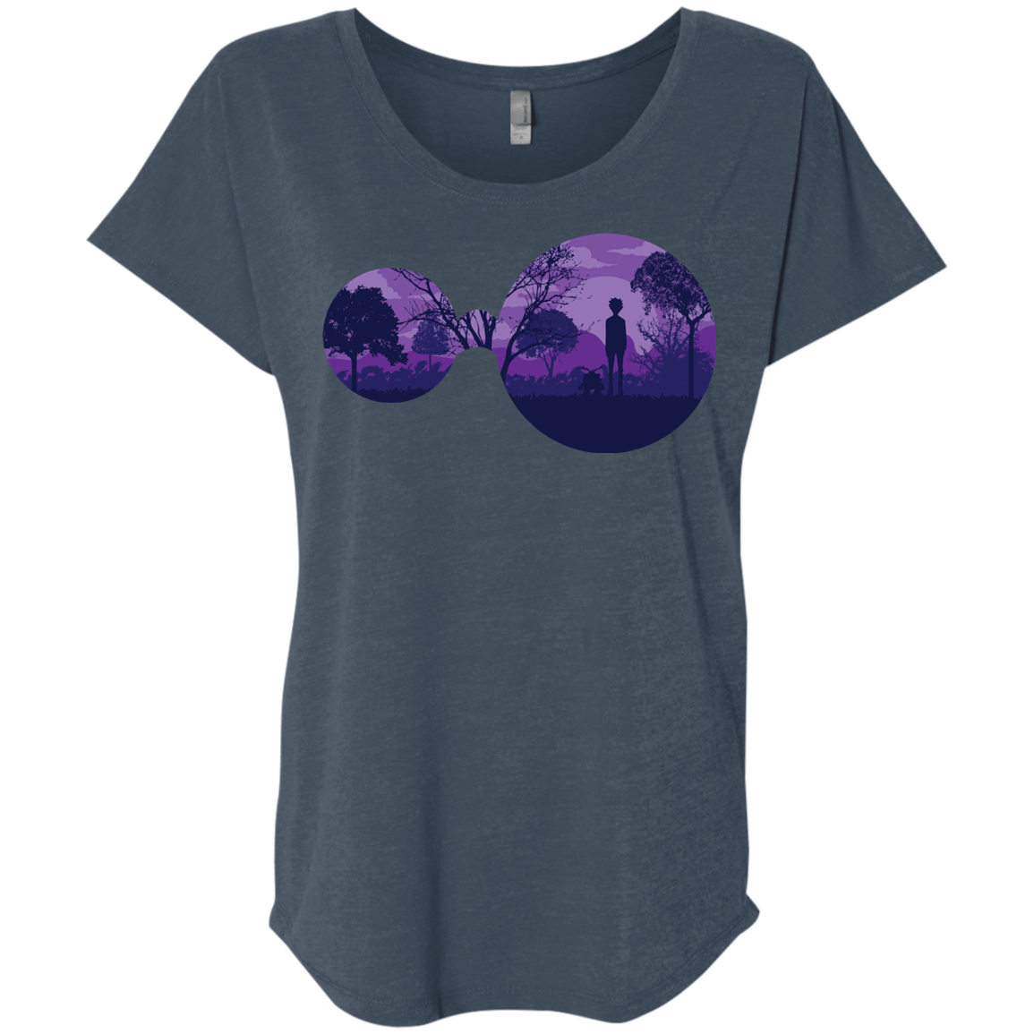 T-Shirts Indigo / X-Small Knowledge Triblend Dolman Sleeve