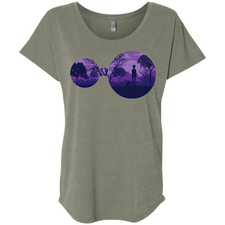 T-Shirts Venetian Grey / X-Small Knowledge Triblend Dolman Sleeve