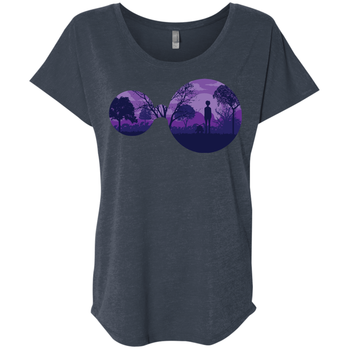 T-Shirts Vintage Navy / X-Small Knowledge Triblend Dolman Sleeve