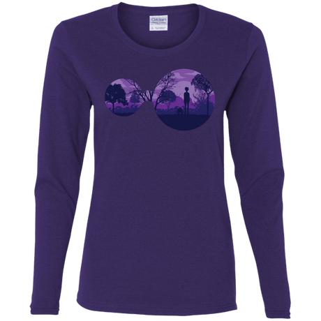 T-Shirts Purple / S Knowledge Women's Long Sleeve T-Shirt