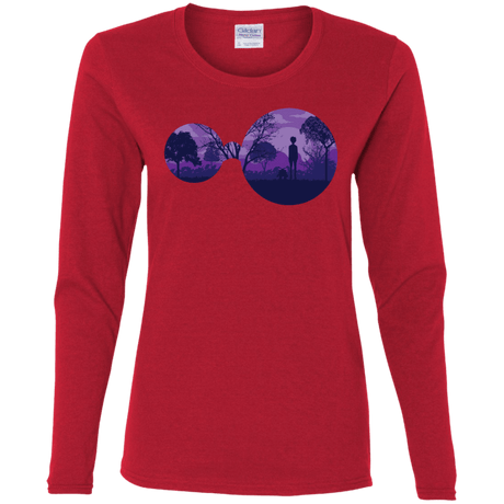 T-Shirts Red / S Knowledge Women's Long Sleeve T-Shirt