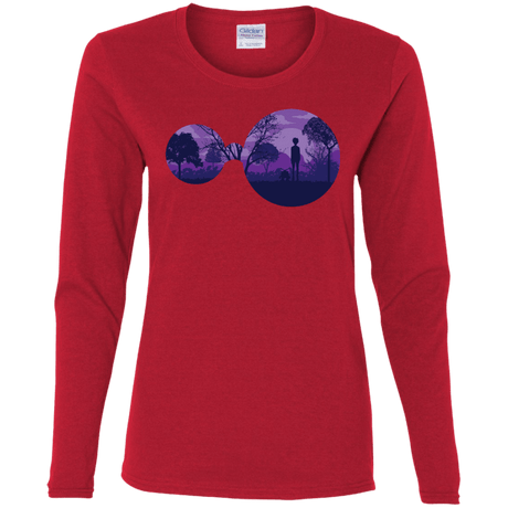 T-Shirts Red / S Knowledge Women's Long Sleeve T-Shirt