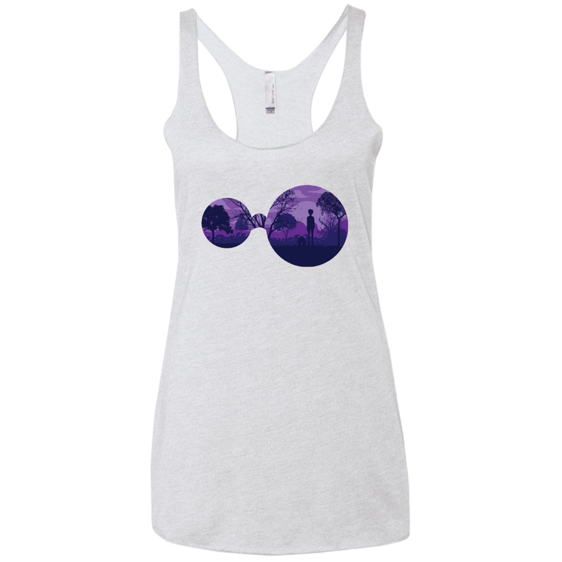 T-Shirts Heather White / X-Small Knowledge Women's Triblend Racerback Tank