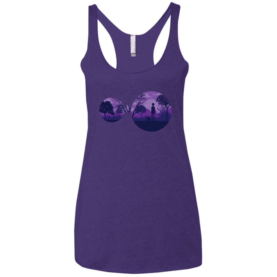 T-Shirts Purple Rush / X-Small Knowledge Women's Triblend Racerback Tank