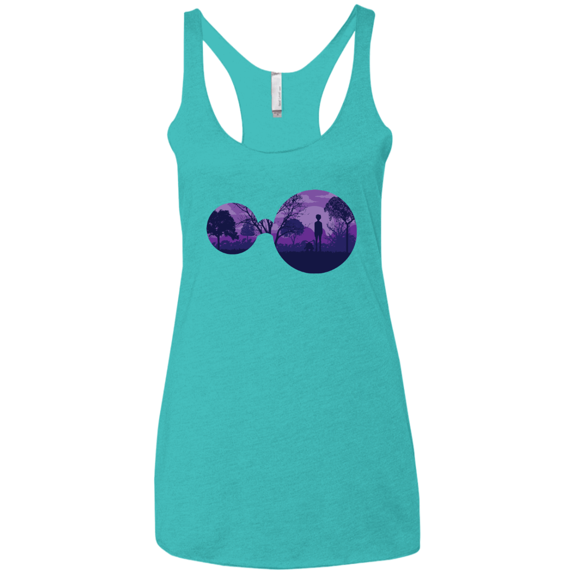T-Shirts Tahiti Blue / X-Small Knowledge Women's Triblend Racerback Tank
