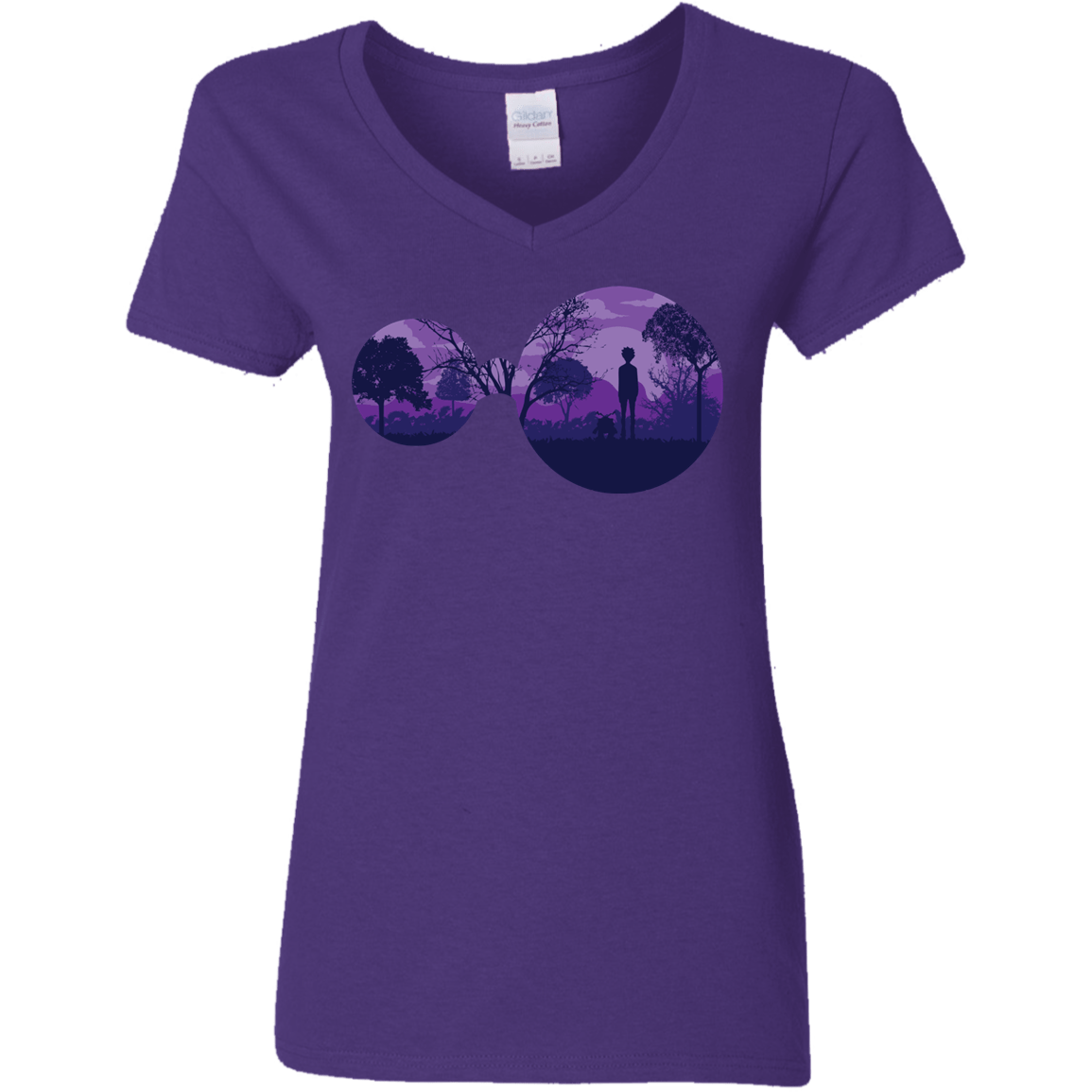 T-Shirts Purple / S Knowledge Women's V-Neck T-Shirt