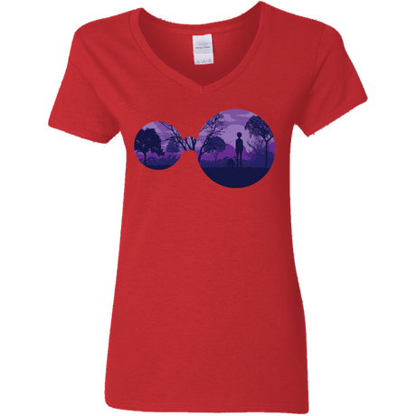 T-Shirts Red / S Knowledge Women's V-Neck T-Shirt