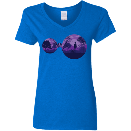 T-Shirts Royal / S Knowledge Women's V-Neck T-Shirt