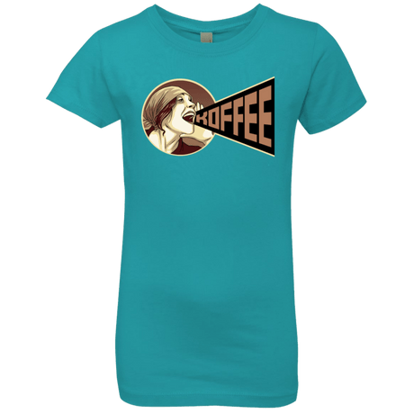 T-Shirts Tahiti Blue / YXS Koffee Girls Premium T-Shirt