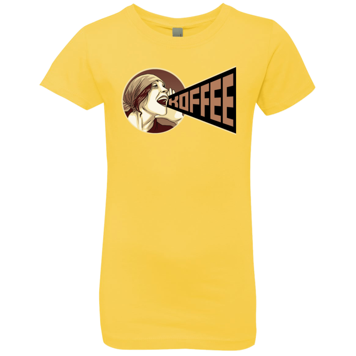 T-Shirts Vibrant Yellow / YXS Koffee Girls Premium T-Shirt