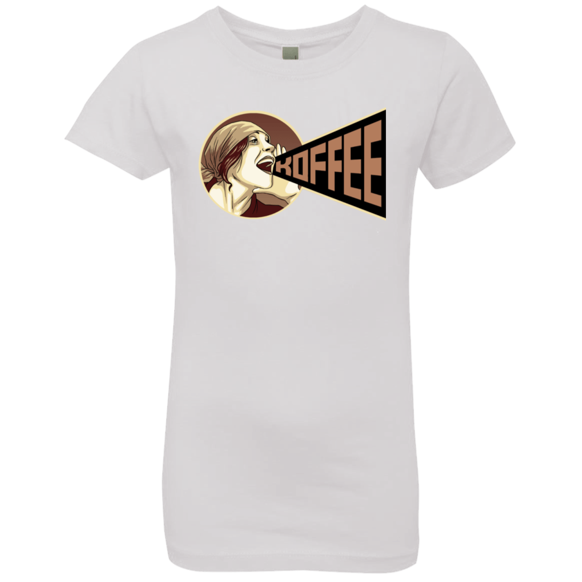 T-Shirts White / YXS Koffee Girls Premium T-Shirt