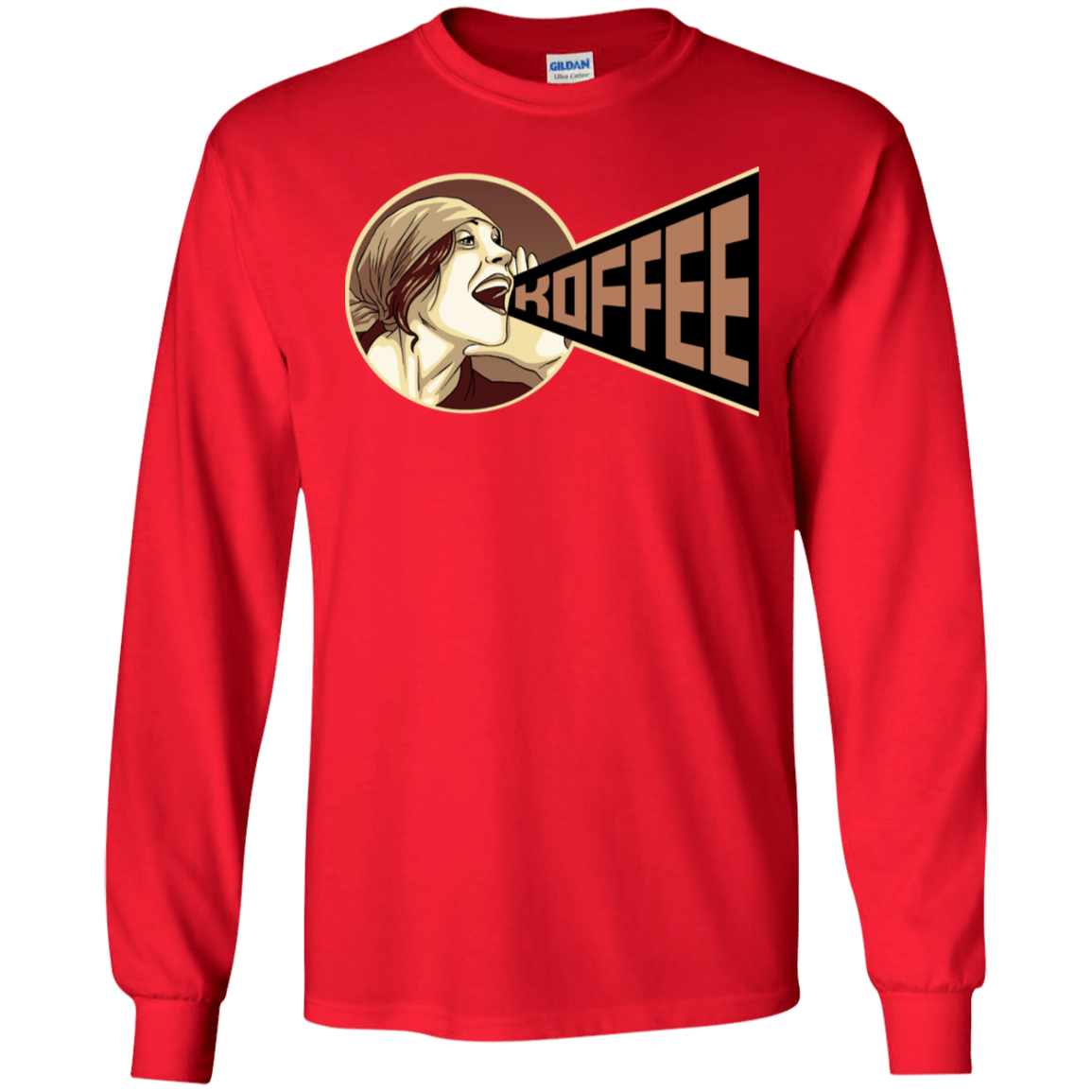 T-Shirts Red / S Koffee Men's Long Sleeve T-Shirt