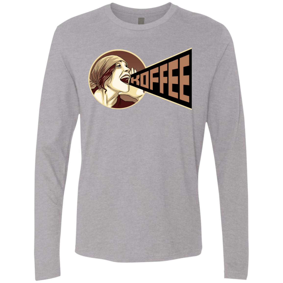 T-Shirts Heather Grey / S Koffee Men's Premium Long Sleeve