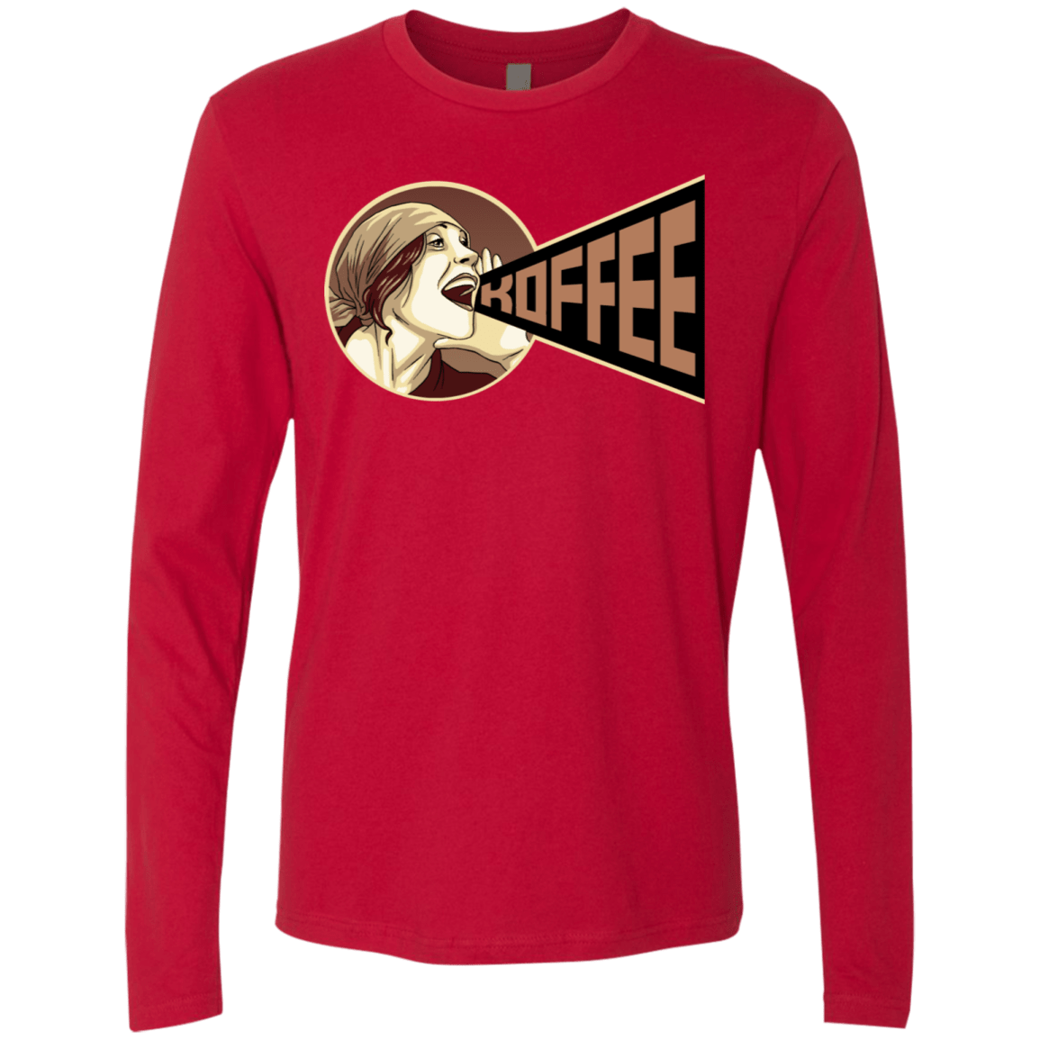 T-Shirts Red / S Koffee Men's Premium Long Sleeve