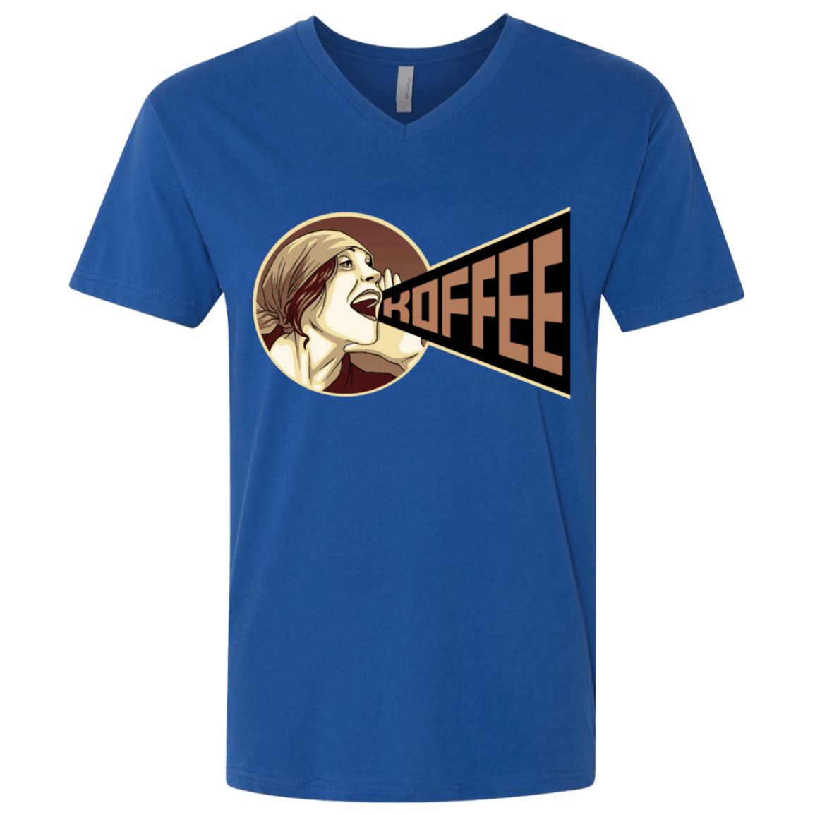 T-Shirts Royal / X-Small Koffee Men's Premium V-Neck