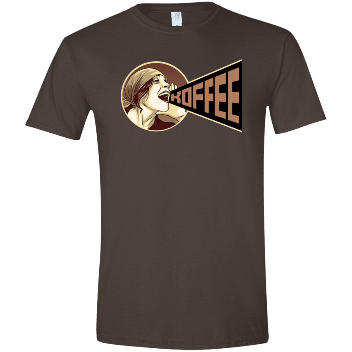 T-Shirts Dark Chocolate / S Koffee Men's Semi-Fitted Softstyle