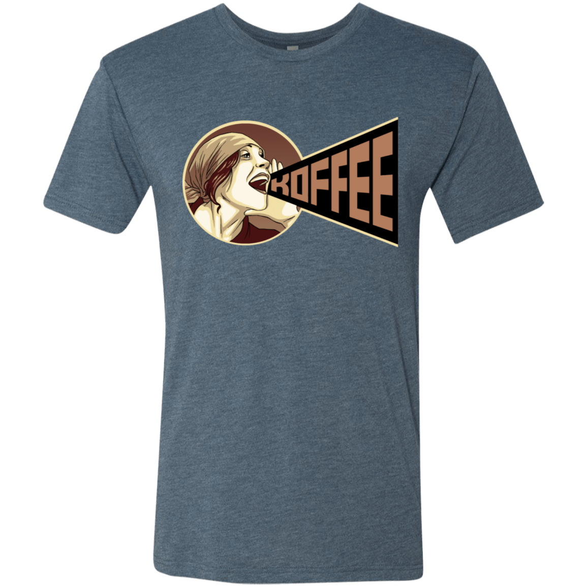 T-Shirts Indigo / S Koffee Men's Triblend T-Shirt