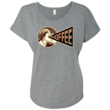 T-Shirts Premium Heather / X-Small Koffee Triblend Dolman Sleeve