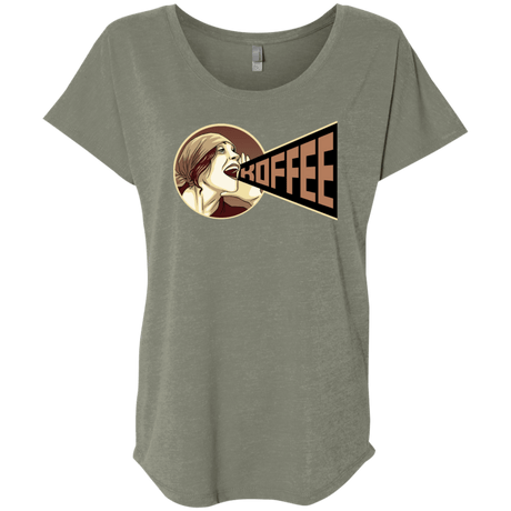 T-Shirts Venetian Grey / X-Small Koffee Triblend Dolman Sleeve