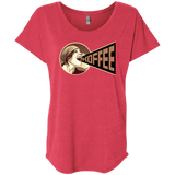 T-Shirts Vintage Red / X-Small Koffee Triblend Dolman Sleeve